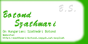 botond szathmari business card